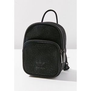 adidas mini backpack black leather